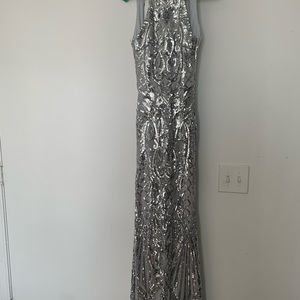 Silver Formal Gown